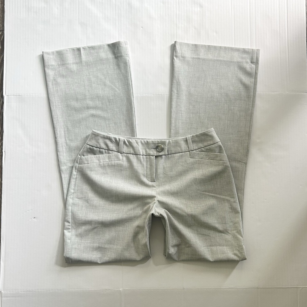 2000s Low Rise Flare Bootcut Trousers Button Office Siren Y2K Preppy Parisian